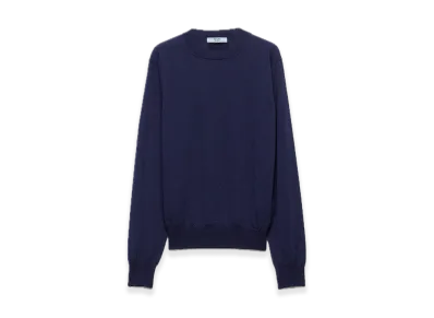PRADA Cashmere Crewneck Sweater "Navy"