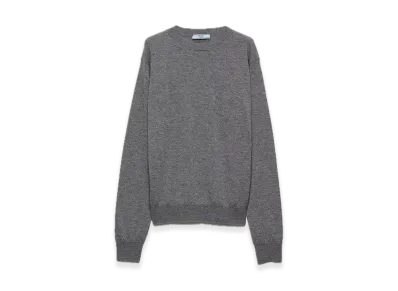 PRADA Cashmere Crewneck Sweater "Gray"