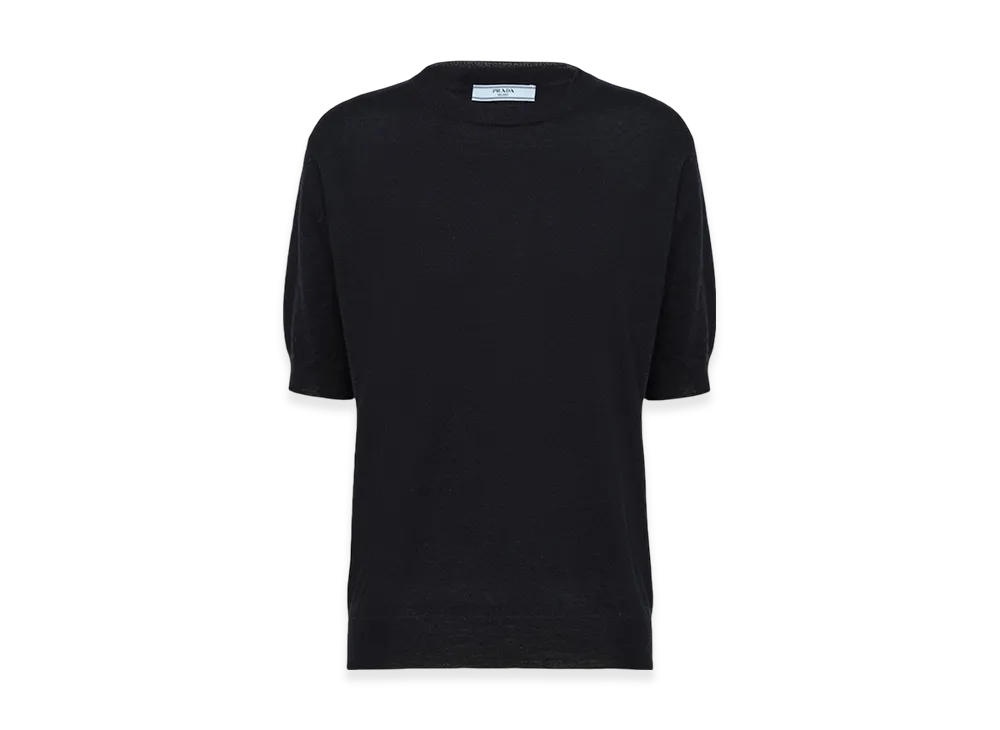 プラダ ウィメンズ カシミア クルーネック セーター "ネイビー" P24D2Q_10LJ_F0008