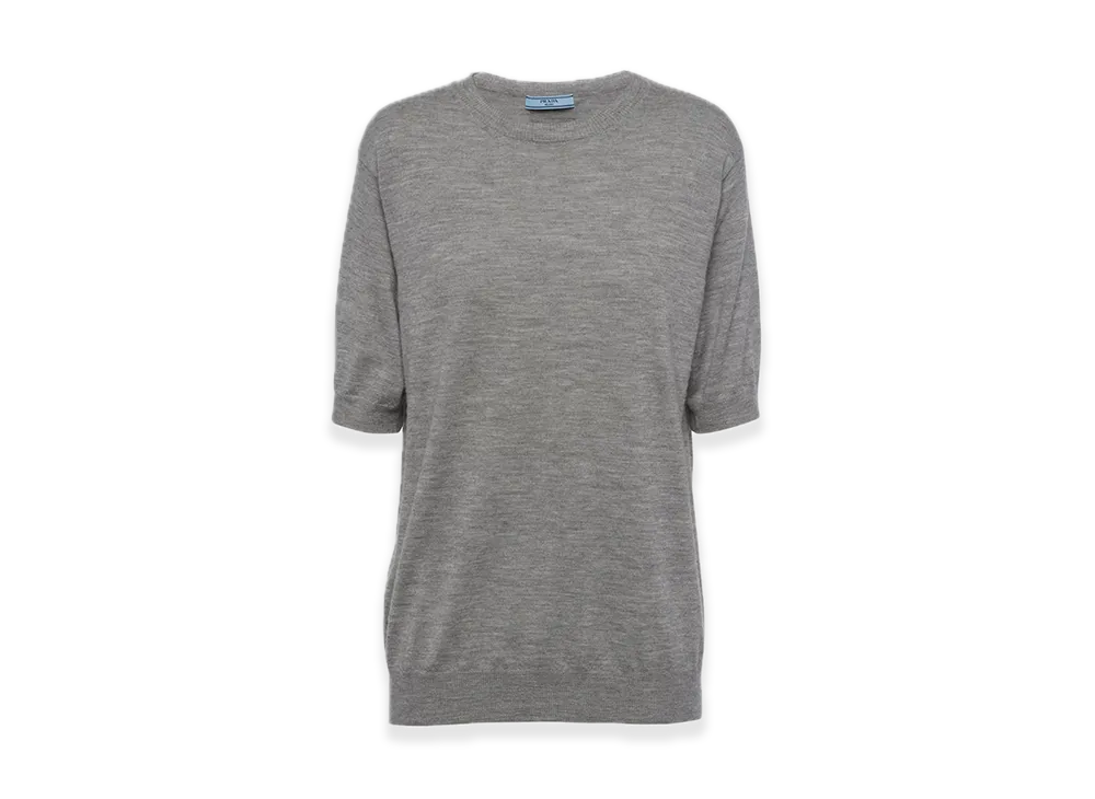 PRADA Cashmere Crewneck Sweater "Gray"