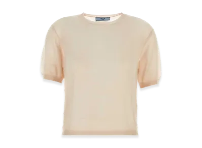PRADA Women's Skin Cashmere Sweater "Beige"