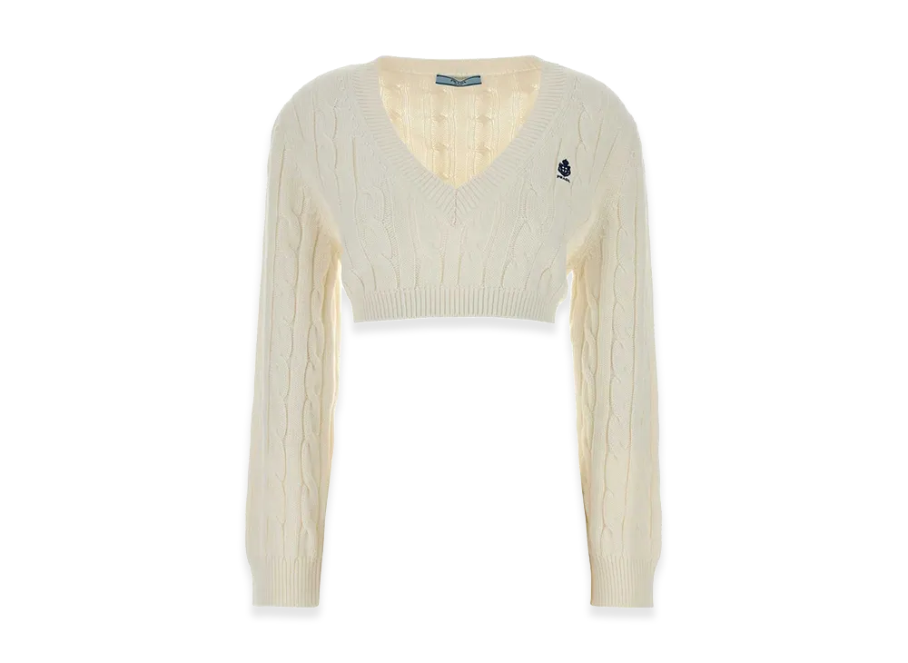 PRADA Wonen's Cotton Sweater "White"