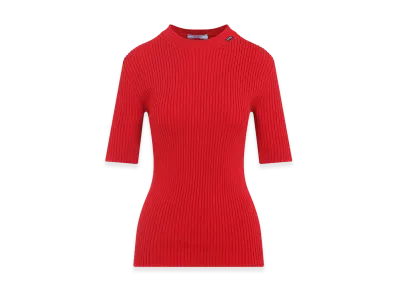 PRADA Women's Wool Blend Sweater "Red"