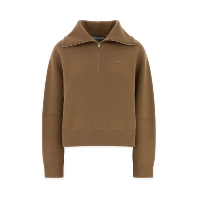 PRADA Women's Cashmere Polo Shirt "Camel"