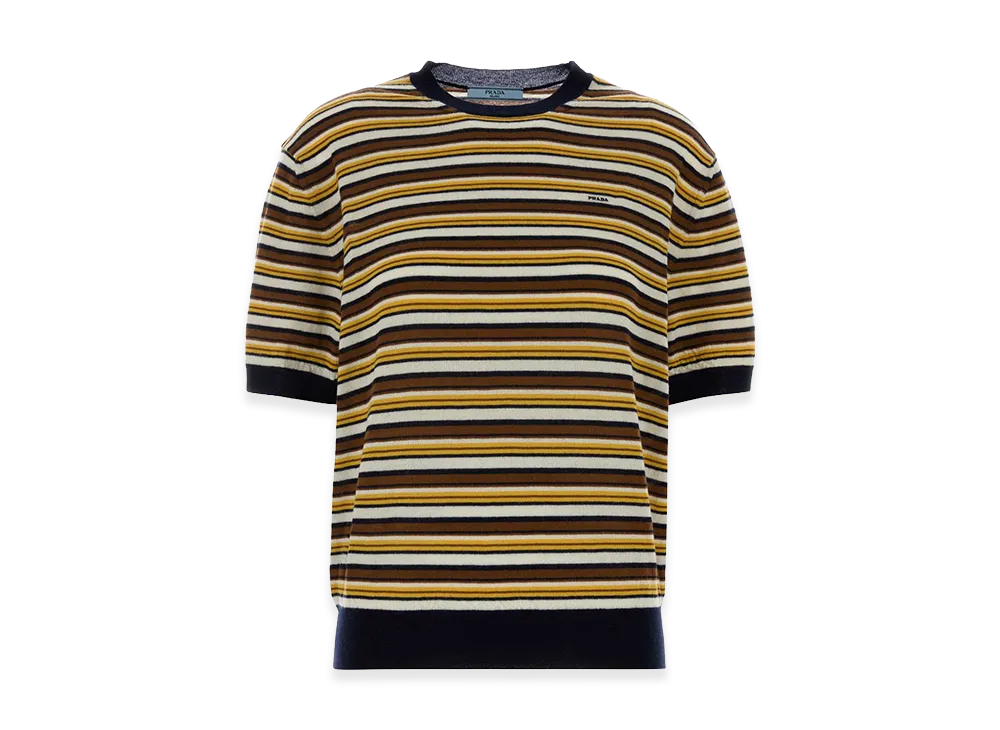 PRADA Women's Embroidered Cashmere Sweater "Multicolor"