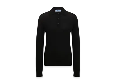 PRADA Women's Pullover Polo Knit "Black"