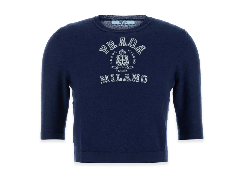 PRADA Women's Cashmere Sweater "Blue"