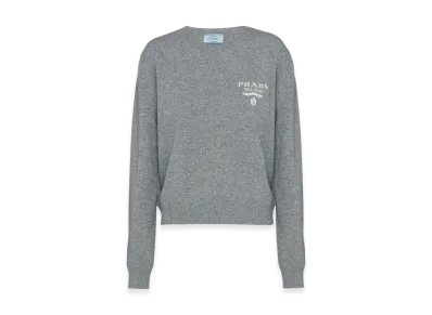 PRADA Women's Cashmere Silk Sweater "Grey"
