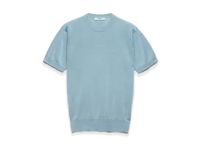 PRADA Cotton Crewneck Sweater "Blue"