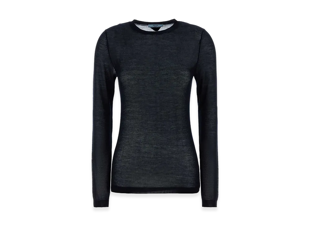 PRADA Women's Cashmere Blend Sweater "Blue"