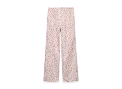 PRADA Women's Floral Print Batiste Pants "Pink"