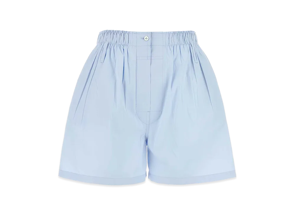 PRADA Women's Poplin Shorts "Lightblue"