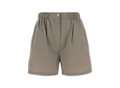 PRADA Women's Dove Wool Shorts "Grey"