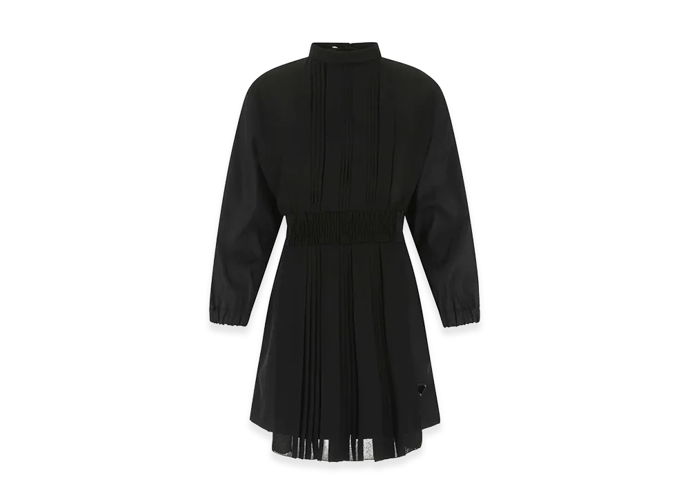 PRADA Women's Re-Nylon And Crepe Jumpsuit "Black"