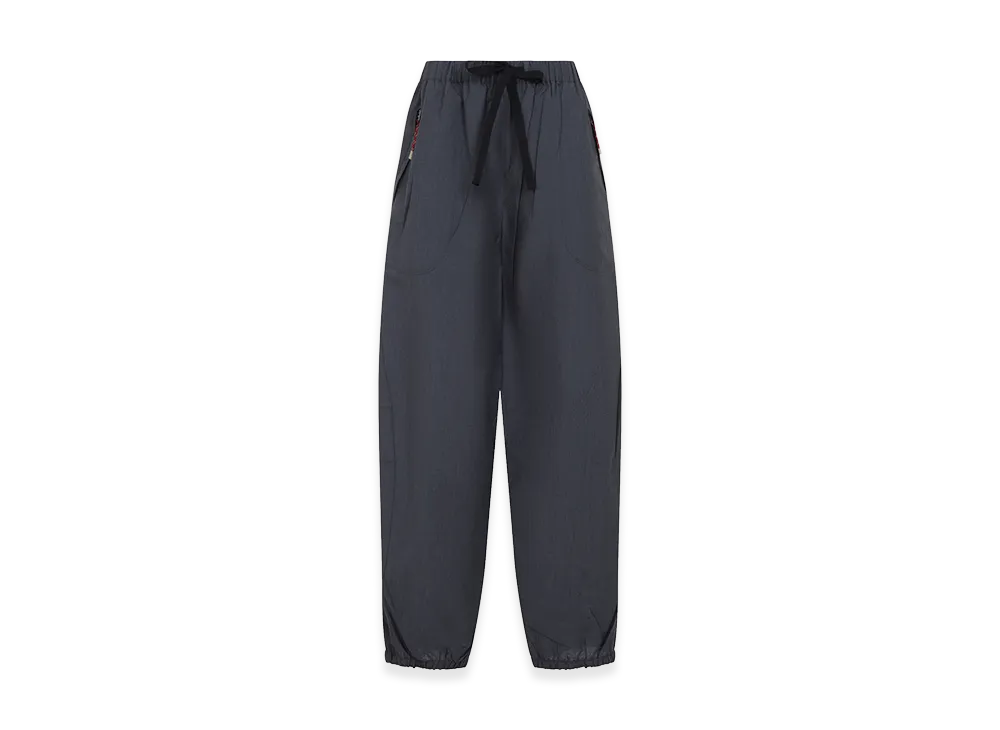 PRADA Women's Wool Parachute Pants "Dark Gray"