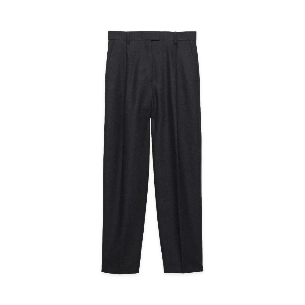 PRADA Women's Re-Wool Pants "Anthracite Gray"