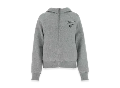 PRADA Women's Cashmere Blend Down Jacket "Grey"