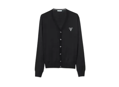 PRADA Women's Cashmere Cardigan "Black"
