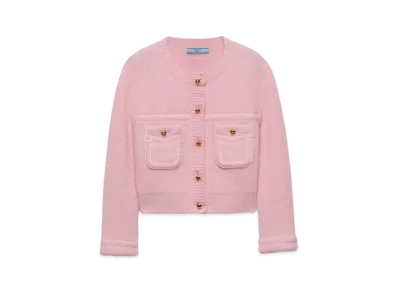 PRADA Women's Cashmere Cardigan "Pink"