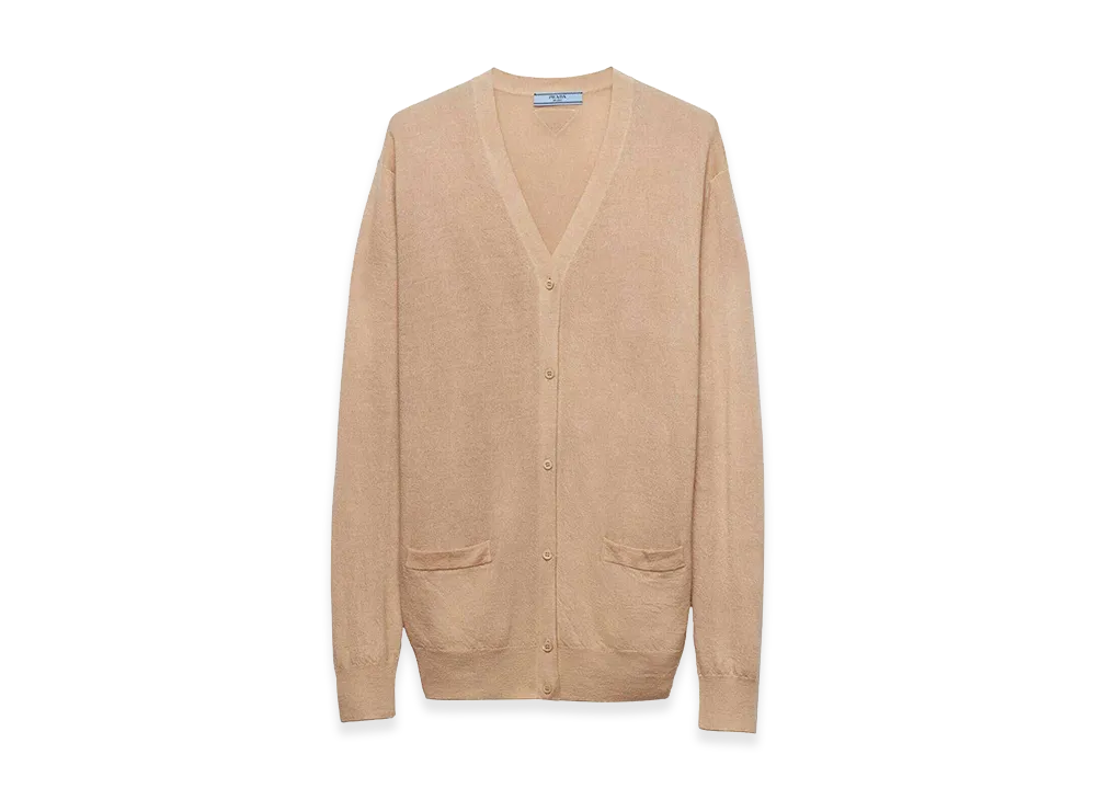 PRADA Women's Cashmere Cardigan "Beige"