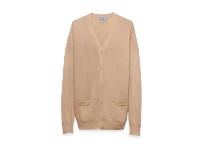 PRADA Women's Cashmere Cardigan "Beige"