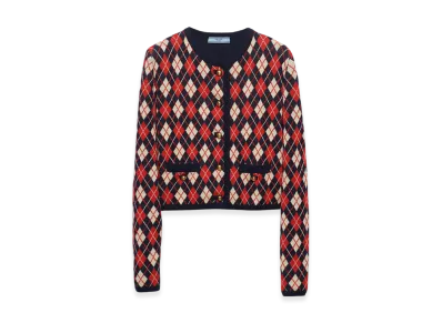 PRADA Women's Cotton Cardigan "Navy"