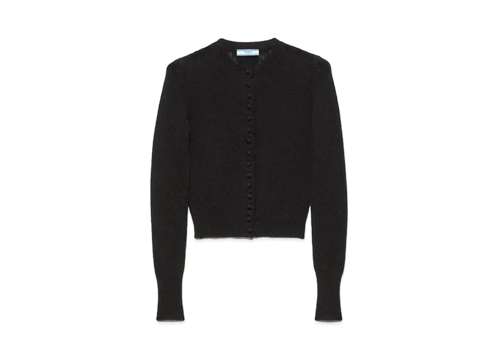 PRADA Women's Cashmere Cardigan "Black"