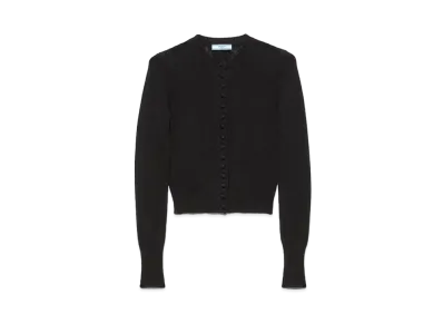 PRADA Women's Cashmere Cardigan "Black"
