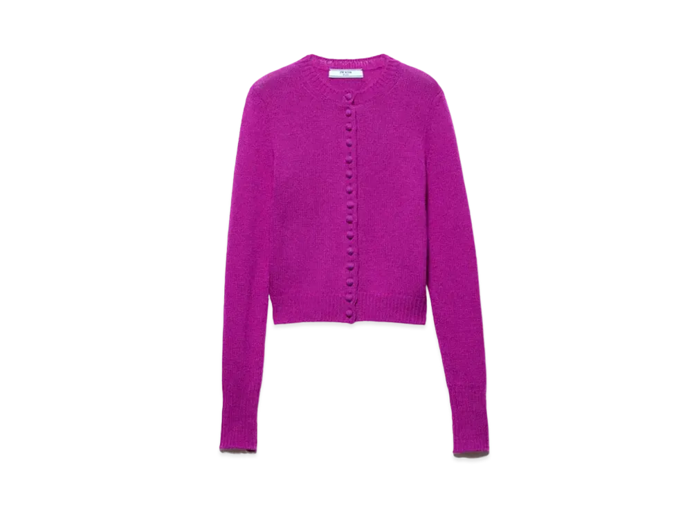 PRADA Women's Cashmere Cardigan "Dark Pink"