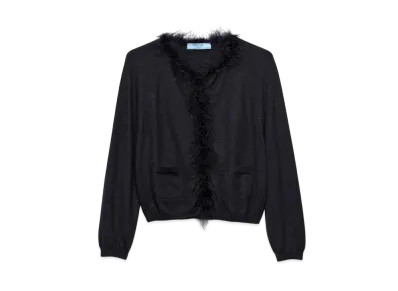 PRADA Women's Cashmere Cardigan "Black"