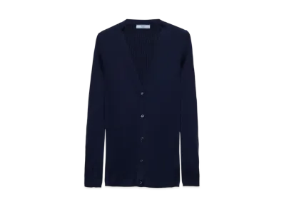 PRADA Women's Cotton Cardigan "Navy"