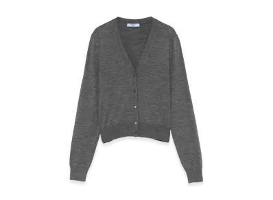 PRADA Women's Wool Cardigan "Grey"