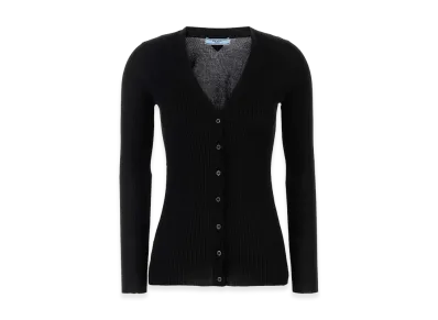 PRADA Women's Cotton Cardigan "Black"