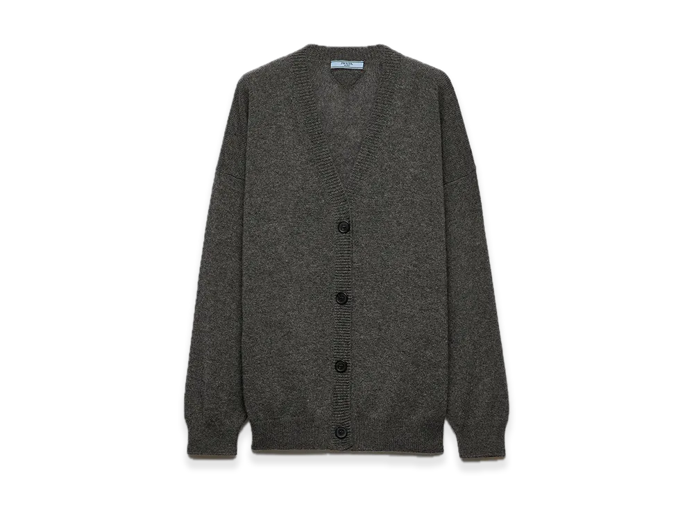 PRADA Cashmere Cardigan "Gray"