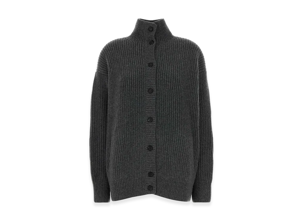 PRADA Women's Cashmere Oversize Cardigan "Grey"