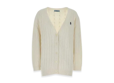 PRADA Wonen's Cotton Cardigan "White"