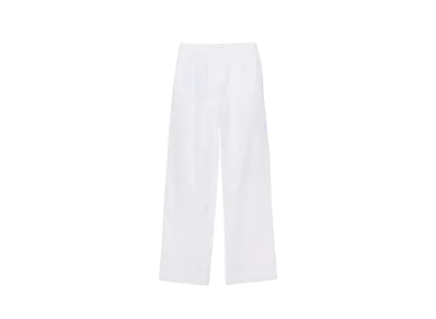 PRADA Women's Batiste Trousers "White"