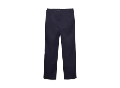 PRADA Women's Cotton Poplin Pants "Navy"