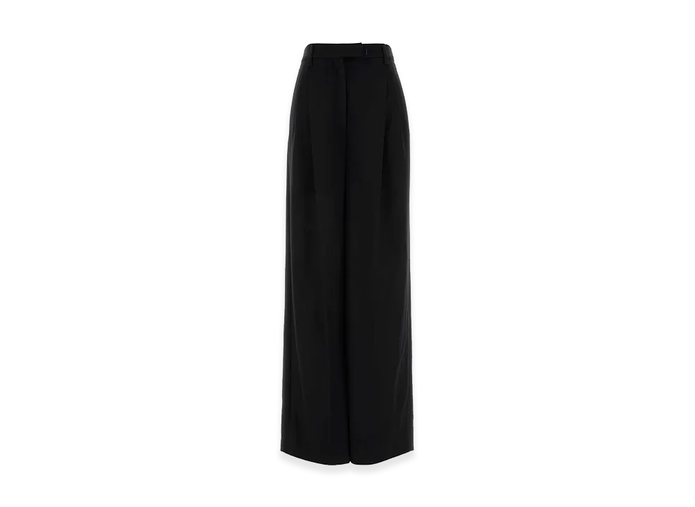 PRADA Women's Cashmere Wide-Leg Pant "Black"