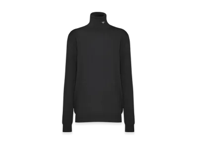 PRADA Women's Superfine Wool Turtleneck Sweater "Black"