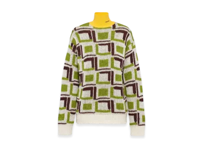 PRADA Women's Cashmere and Wool Turtleneck Sweater "Ivy Green"