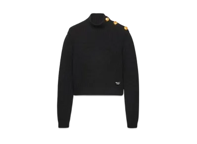 PRADA Women's Wool Turtleneck Sweater "Black"
