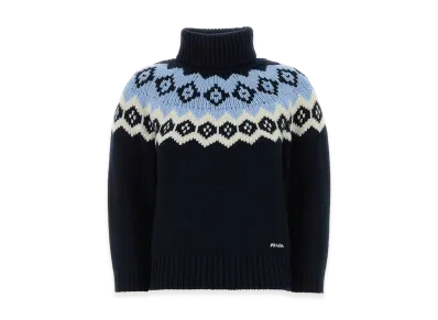 PRADA Women's Wool Blend Sweater "Blunaturale"