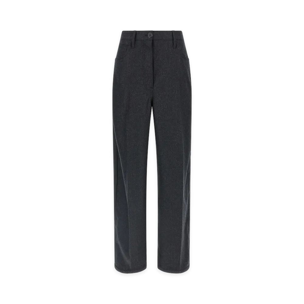 PRADA Women's Flannel Pants "Gray"