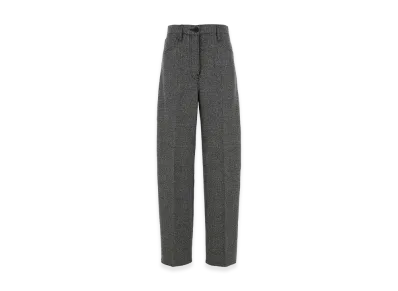 PRADA Women's Embroideglencheck Pant "Grey"