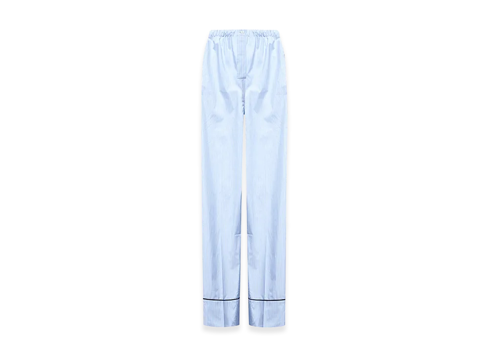 PRADA Women's Striped Pants "Lightblue"