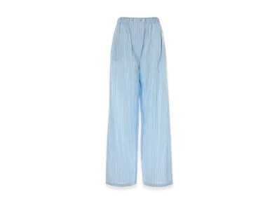 PRADA Women's Embroidesilk Pyjama Pant "Lightblue"