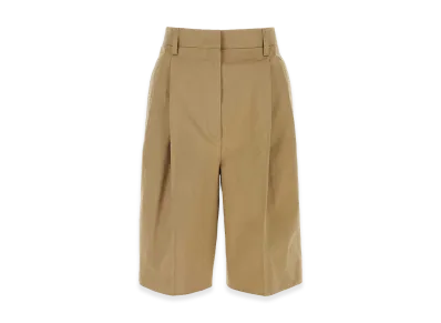 PRADA Women's Cotton Bermuda Shorts "Beige"