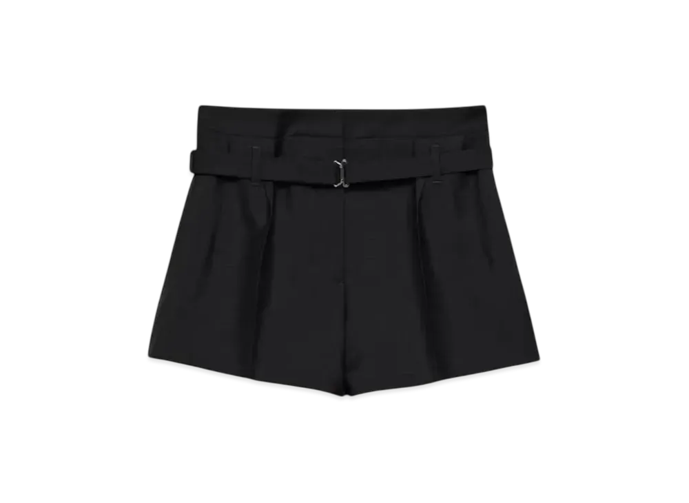 PRADA Women's Kid Mohair Shorts "Black"