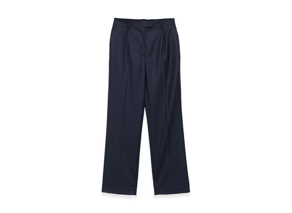 PRADA Women's Embroidewool Pant "Blue"